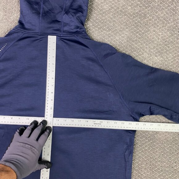 Peter Millar Crown Sport Placid Performance Hoodie Men's XL Blue Full Zip EK75 - Picture 10 of 12